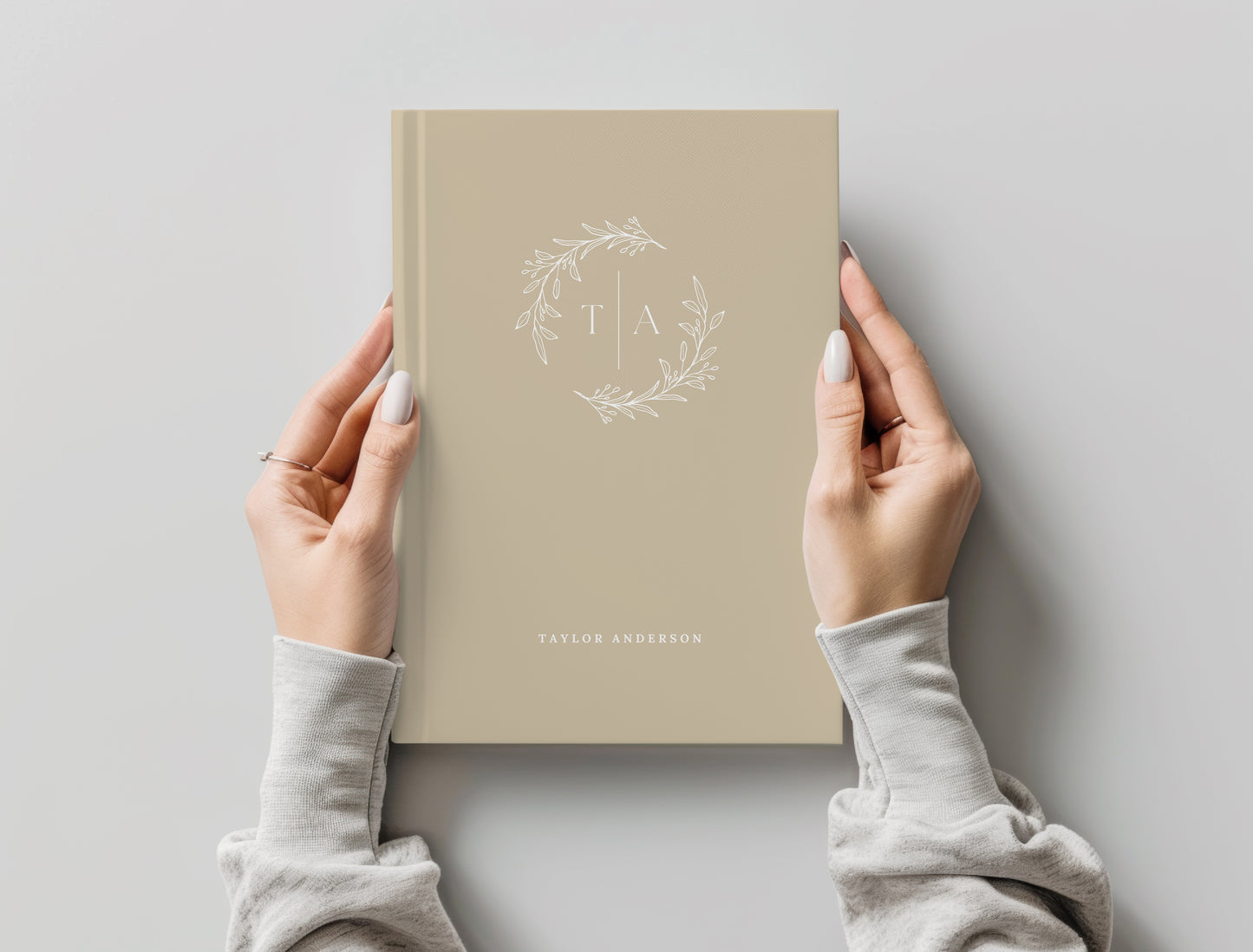 Wreath Monogram Journal