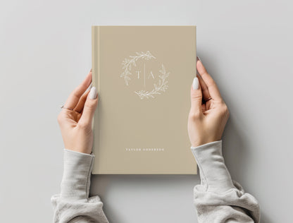 Wreath Monogram Journal