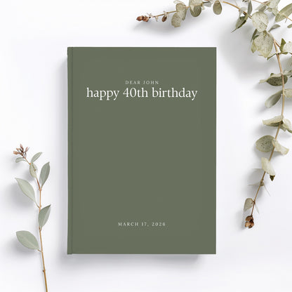 Birthday Guest Book