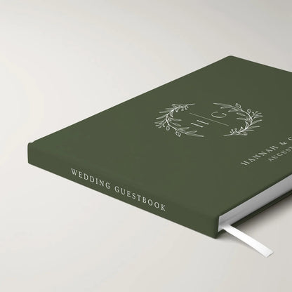 Monogram Wedding Guest Book