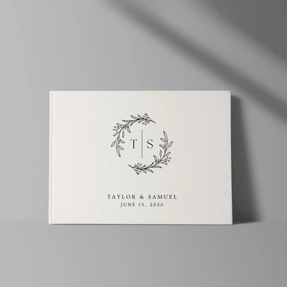 Monogram Wedding Guest Book