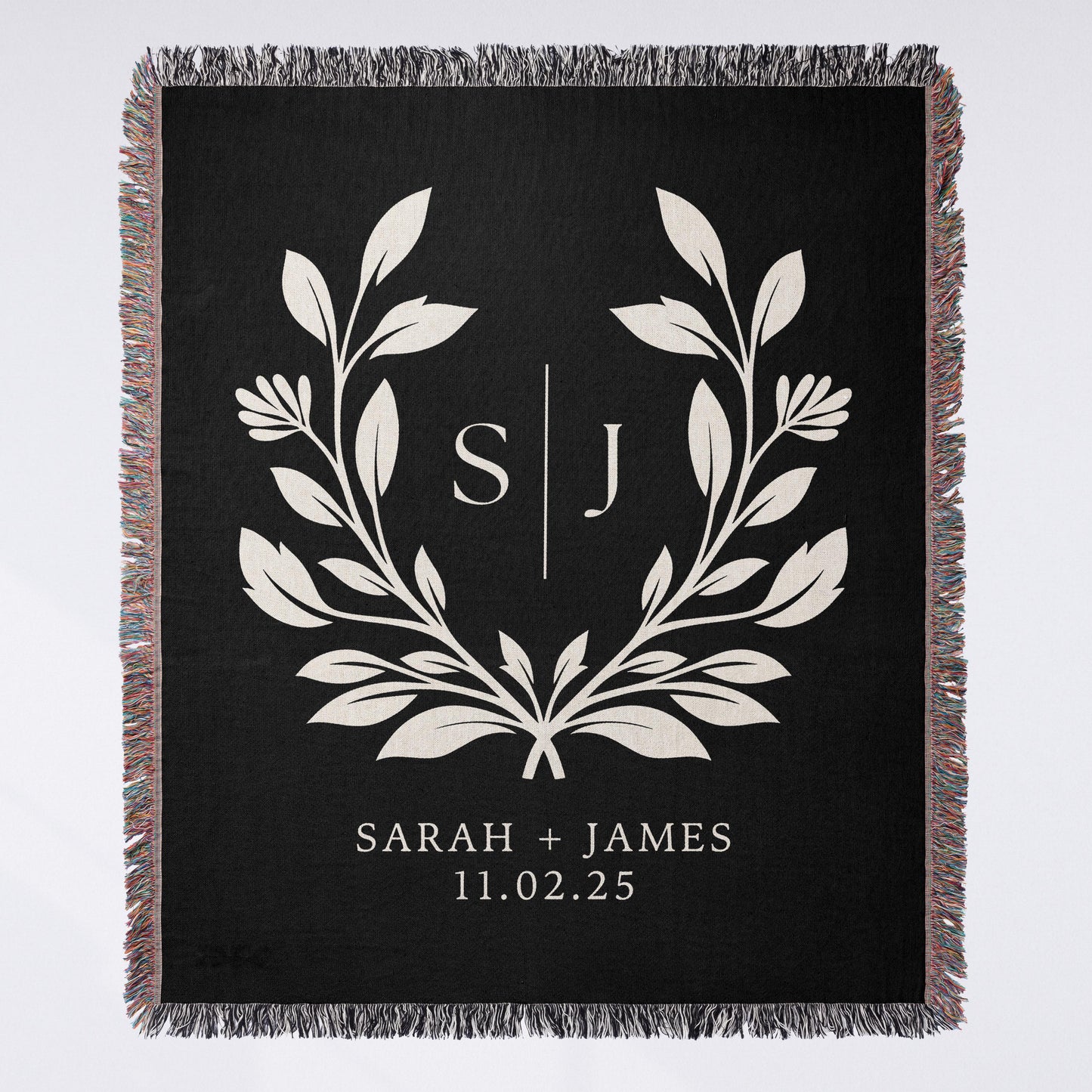 Bridal Couple Woven Blanket