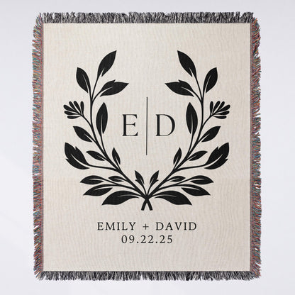 Bridal Couple Woven Blanket