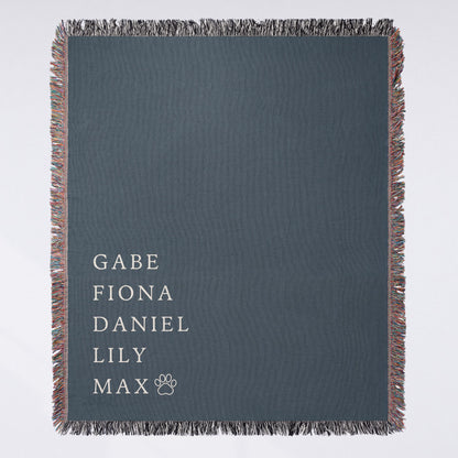 Family Woven Blanket