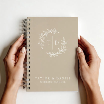 Wreath Monogram Wedding Planner