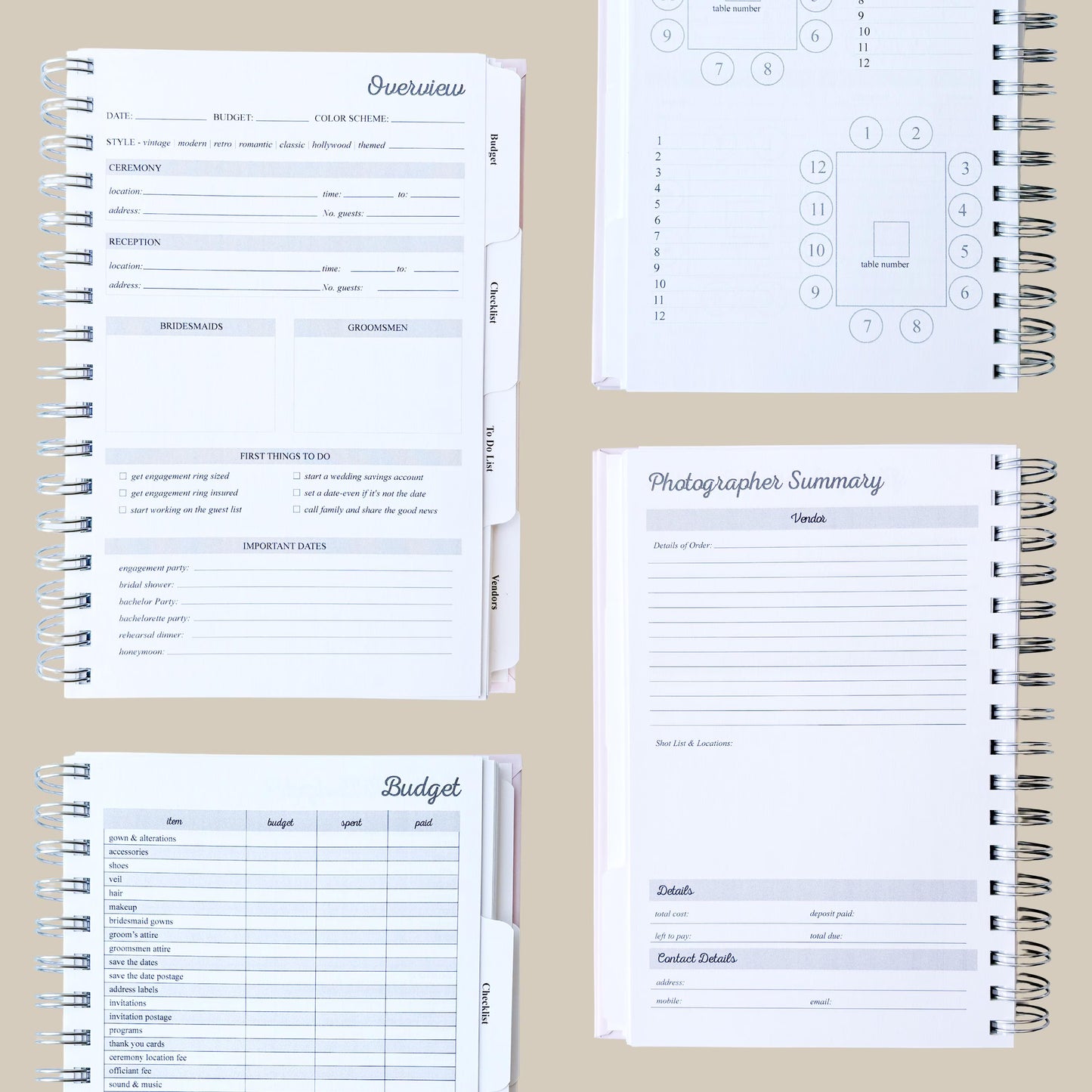 Minimalist Wedding Planner