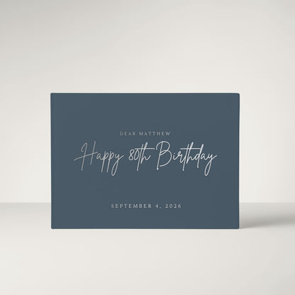 Birthday Guest Book