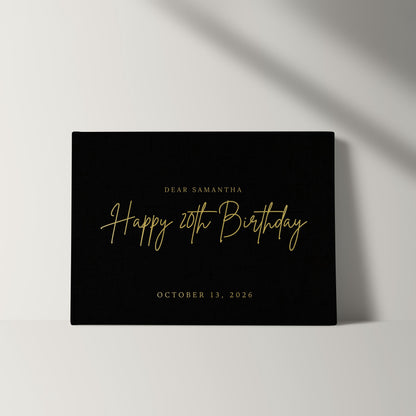 Birthday Guest Book
