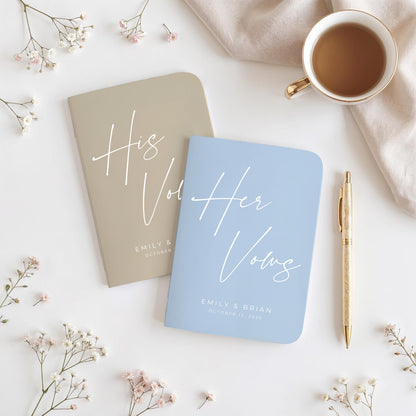 Script Wedding Vow Book Set