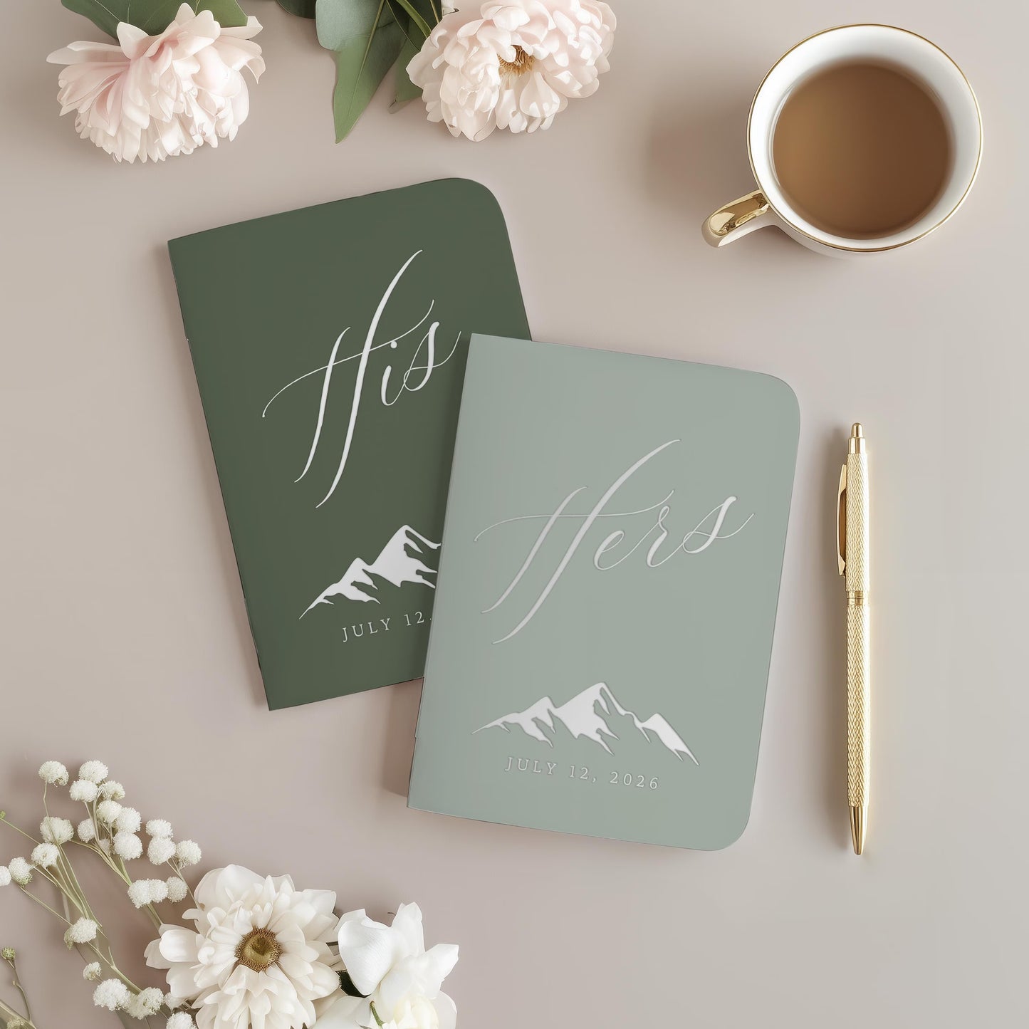 Outdoor Wedding Vow Book Set