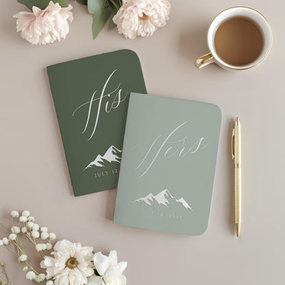 Outdoor Wedding Vow Book Set