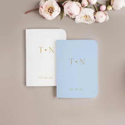 Minimalist Wedding Vow Book Set