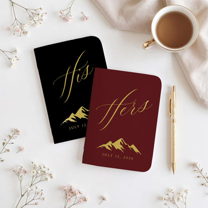 Outdoor Wedding Vow Book Set