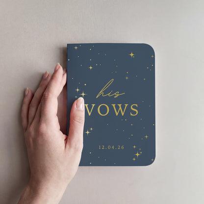 Stars Wedding Vow Book Set