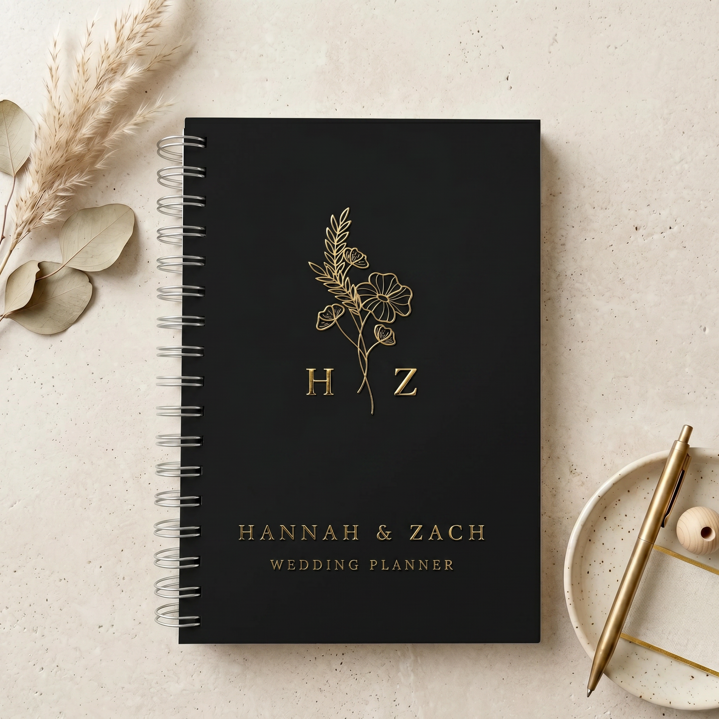 Floral Monogram Wedding Planner